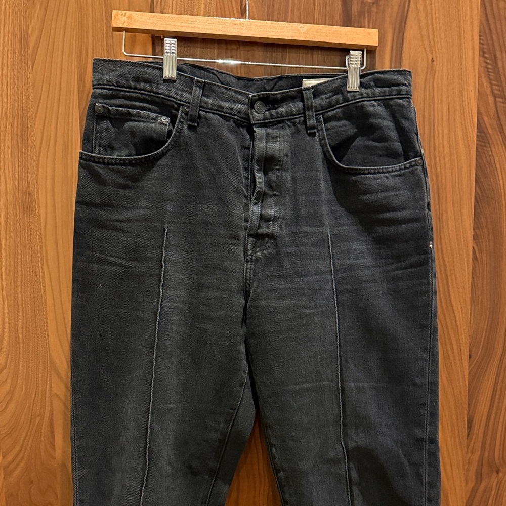 imogene + willie Washed Black Straight Leg Jeans